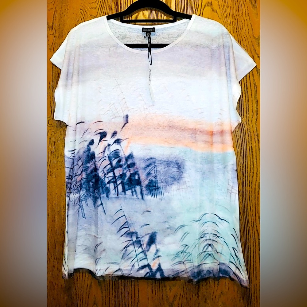 NWT Coco + Carmen 3D Floral Print Top - S/M & L/XL